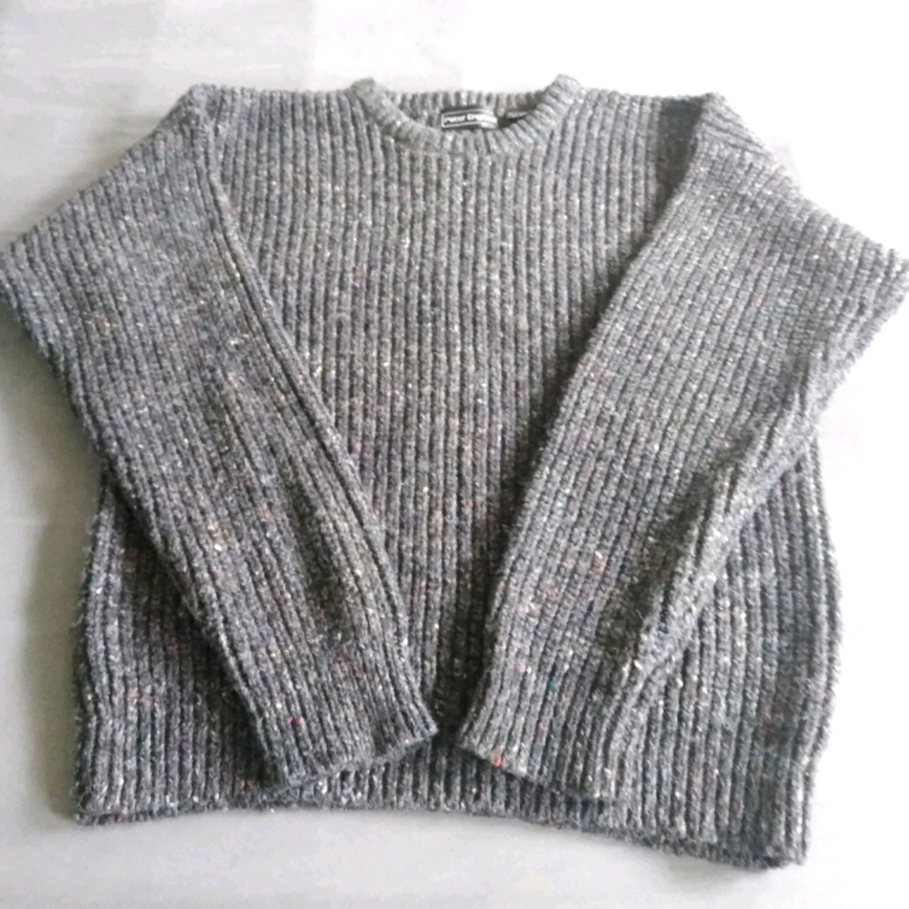 Gray Knitted Sweater.